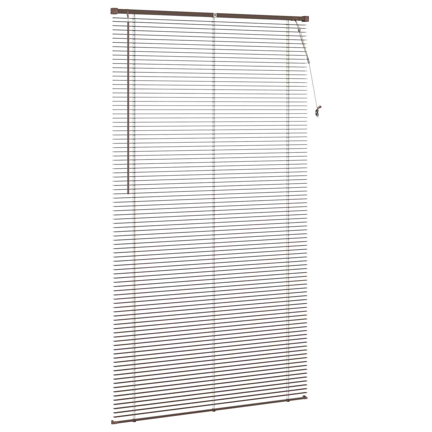 Venetian Blind Dark Brown with Pattern 213 x 110 cm PVC