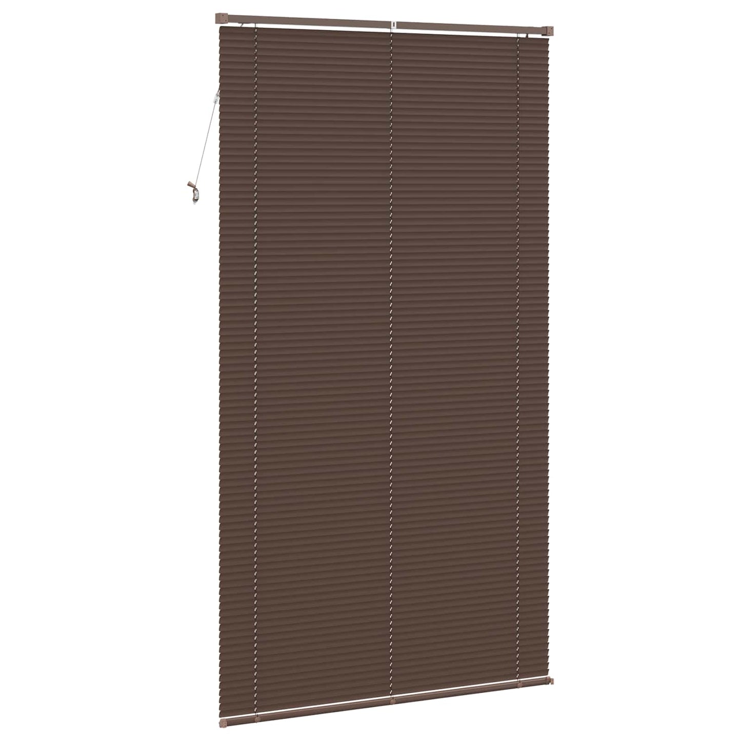 Venetian Blind Dark Brown with Pattern 213 x 110 cm PVC