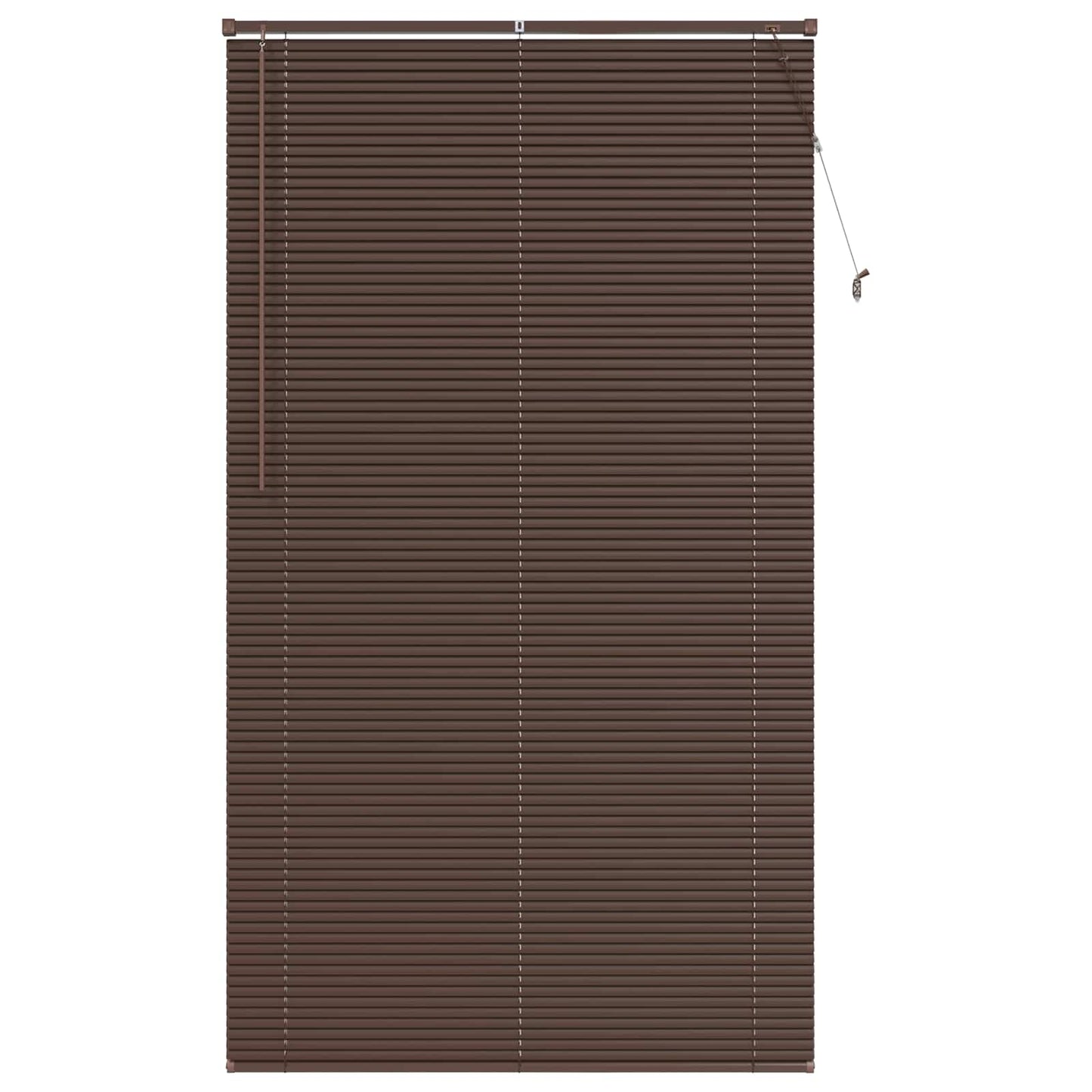 Venetian Blind Dark Brown with Pattern 213 x 110 cm PVC