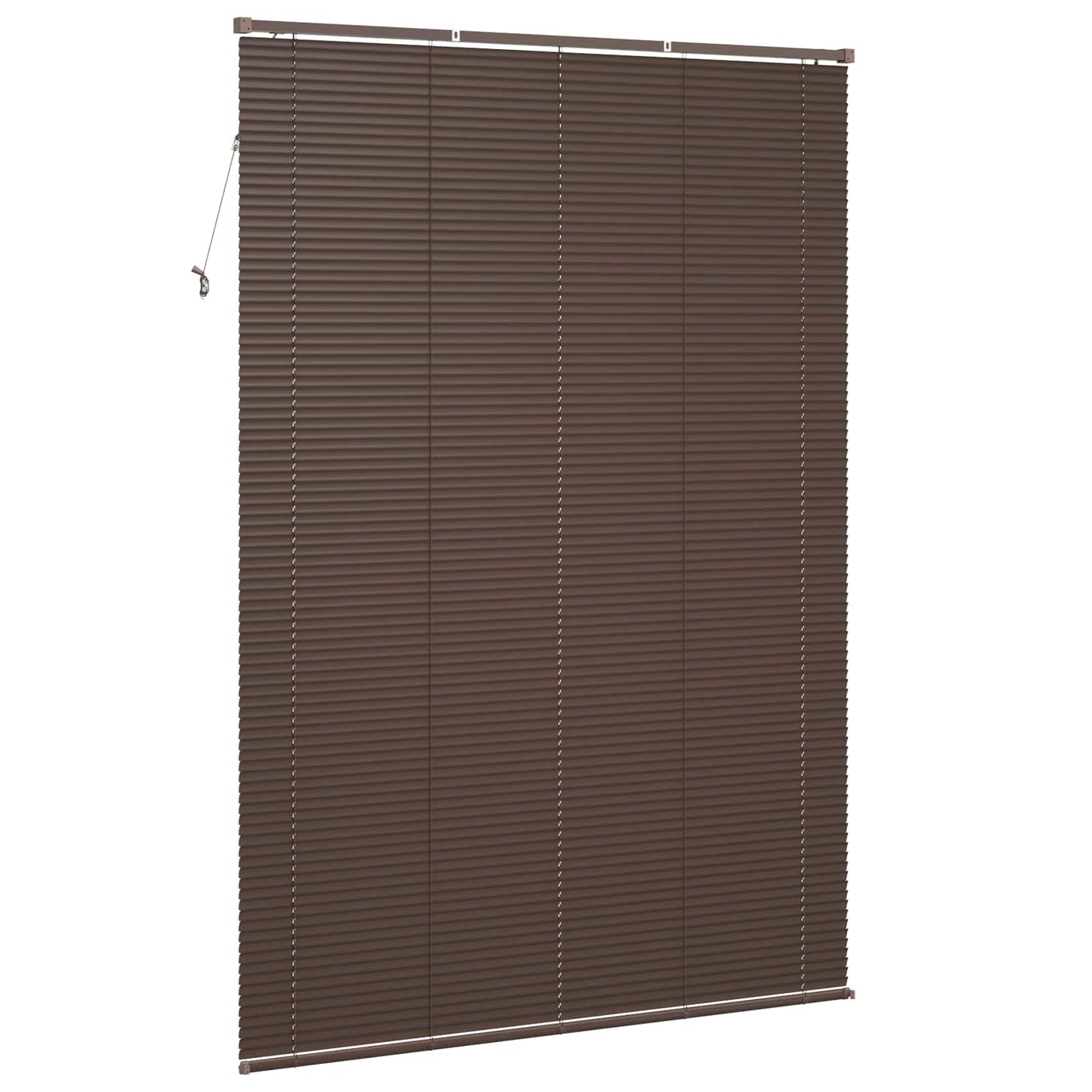 Venetian Blind Dark Brown with Pattern 213 x 140 cm 25 mm PVC