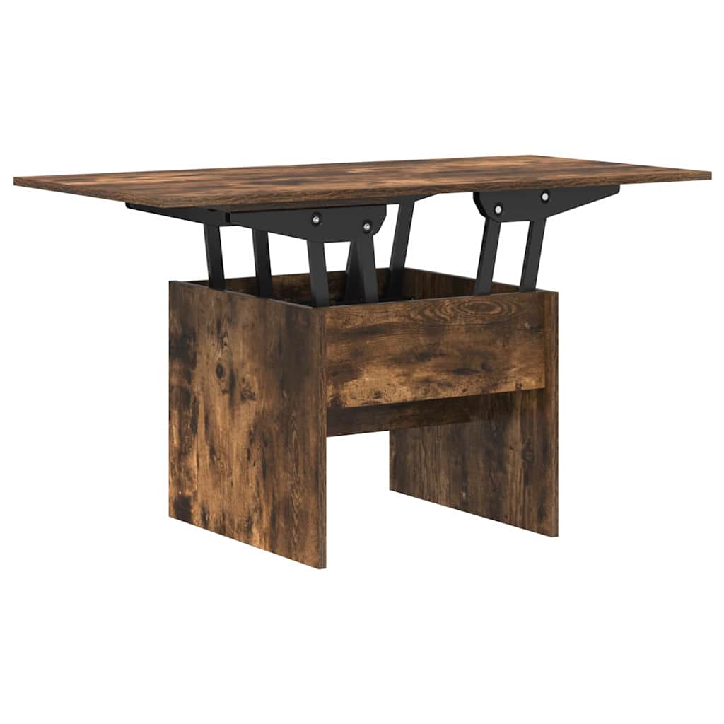 Coffee Table Smoked Oak 55 x 54.5 x 45 cm Engineered wood
