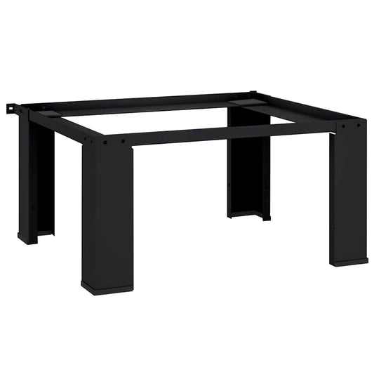 Washing Machine Pedestal Black 64 x 55 x 32.5 cm Steel