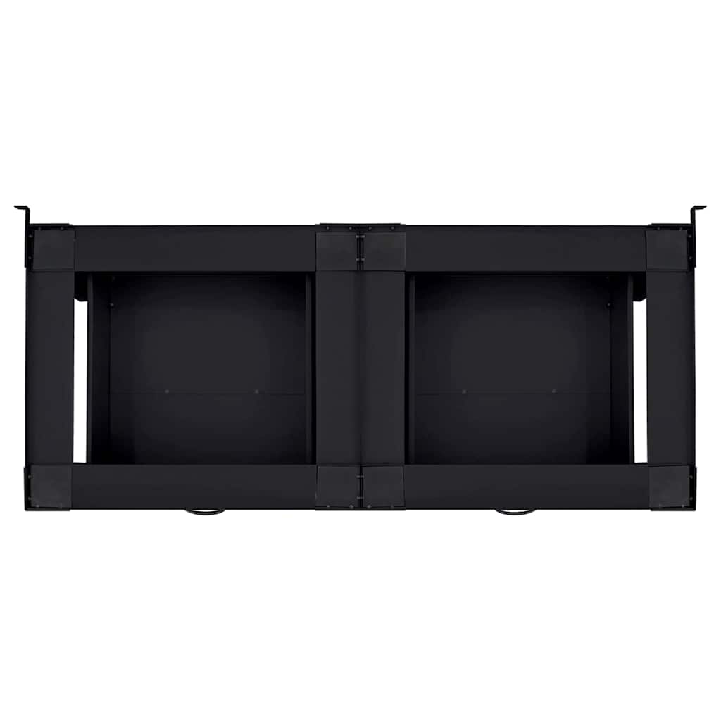 Washing Machine Pedestal 2 pcs Black 127 x 54.5 x 32.5 cm Steel