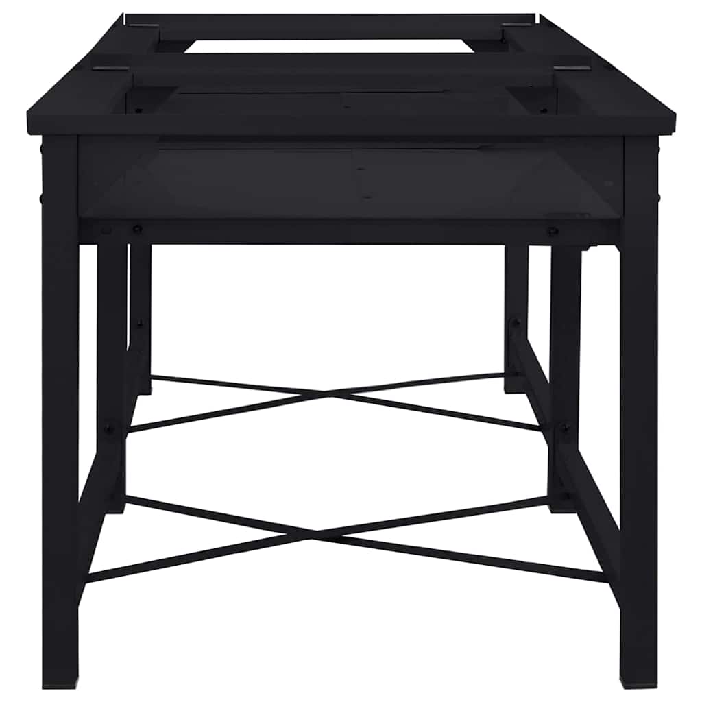 Washing Machine Pedestal 2 pcs Black 120 x 56 x 52 cm Steel
