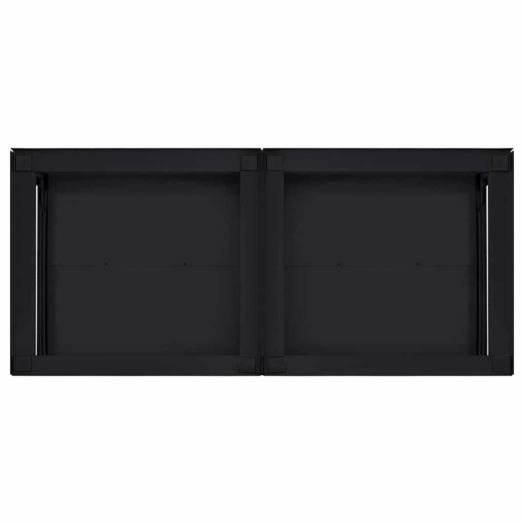 Washing Machine Pedestal 2 pcs Black 120 x 56 x 52 cm Steel