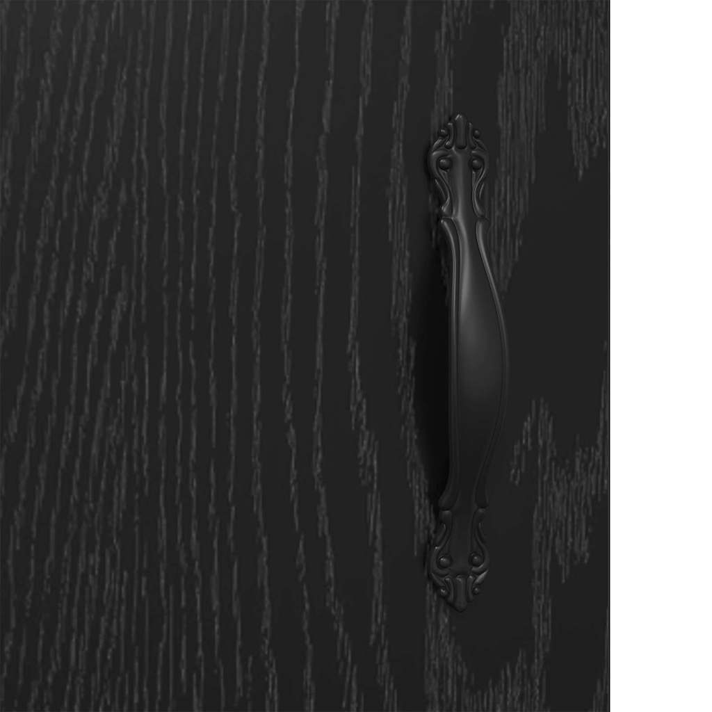 Sideboard Black Oak 69.5 x 34 x 90 cm Engineered Wood