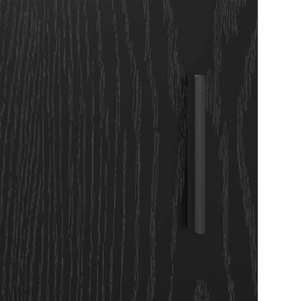 Sideboard Black Oak 69.5 x 34 x 90 cm Engineered Wood