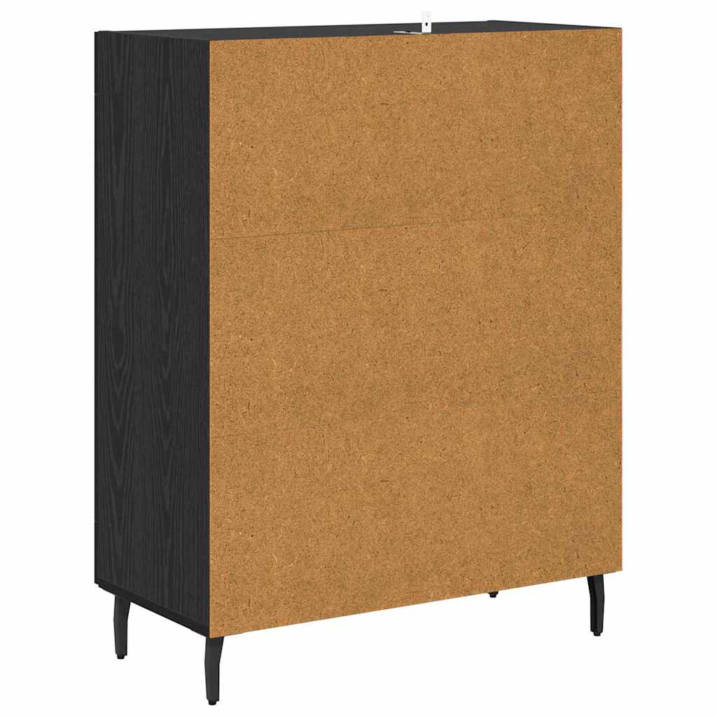 Sideboard Black Oak 69.5 x 34 x 90 cm Engineered Wood