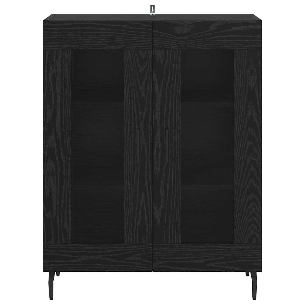 Sideboard Black Oak 69.5 x 34 x 90 cm Engineered Wood