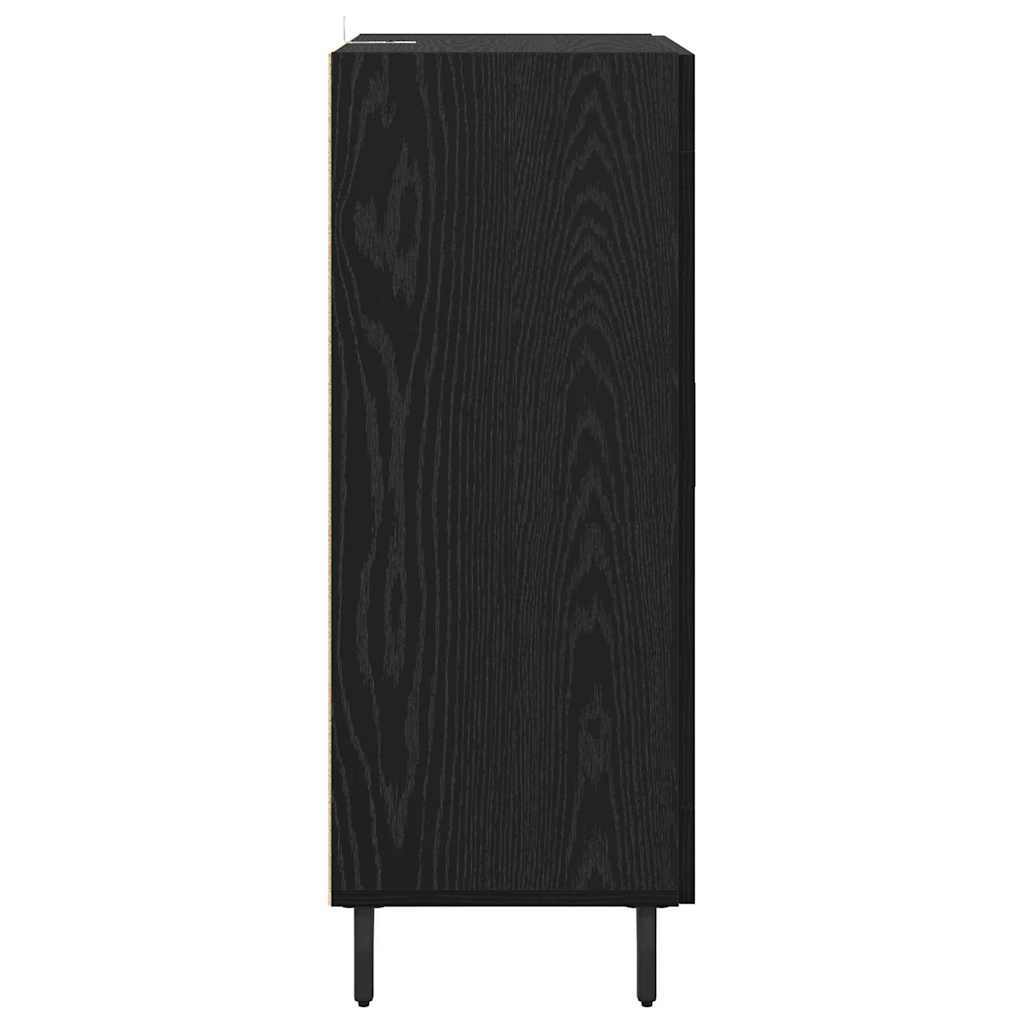 Sideboard Black Oak 69.5 x 34 x 90 cm Engineered Wood