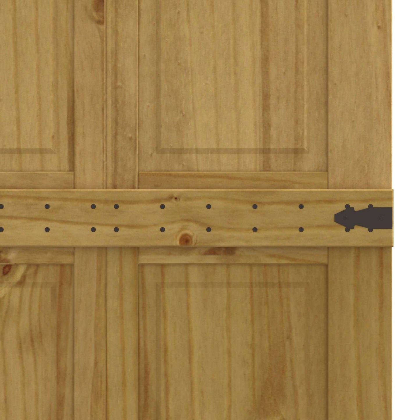 Barn Door Corona Honey Brown 70 x 210 cm Solid Pine Wood
