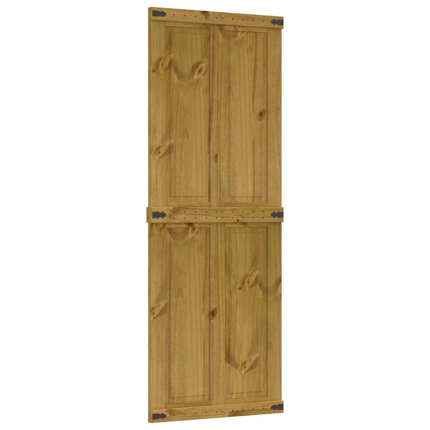 Barn Door Corona Honey Brown 80 x 210 cm Solid Pine Wood