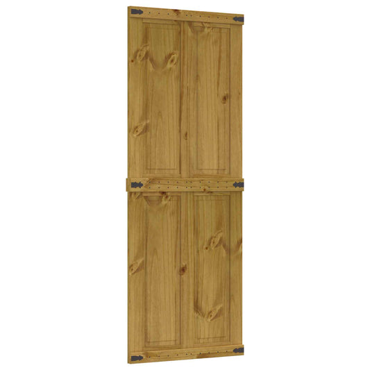Barn Door Corona Honey Brown 80 x 210 cm Solid Pine Wood