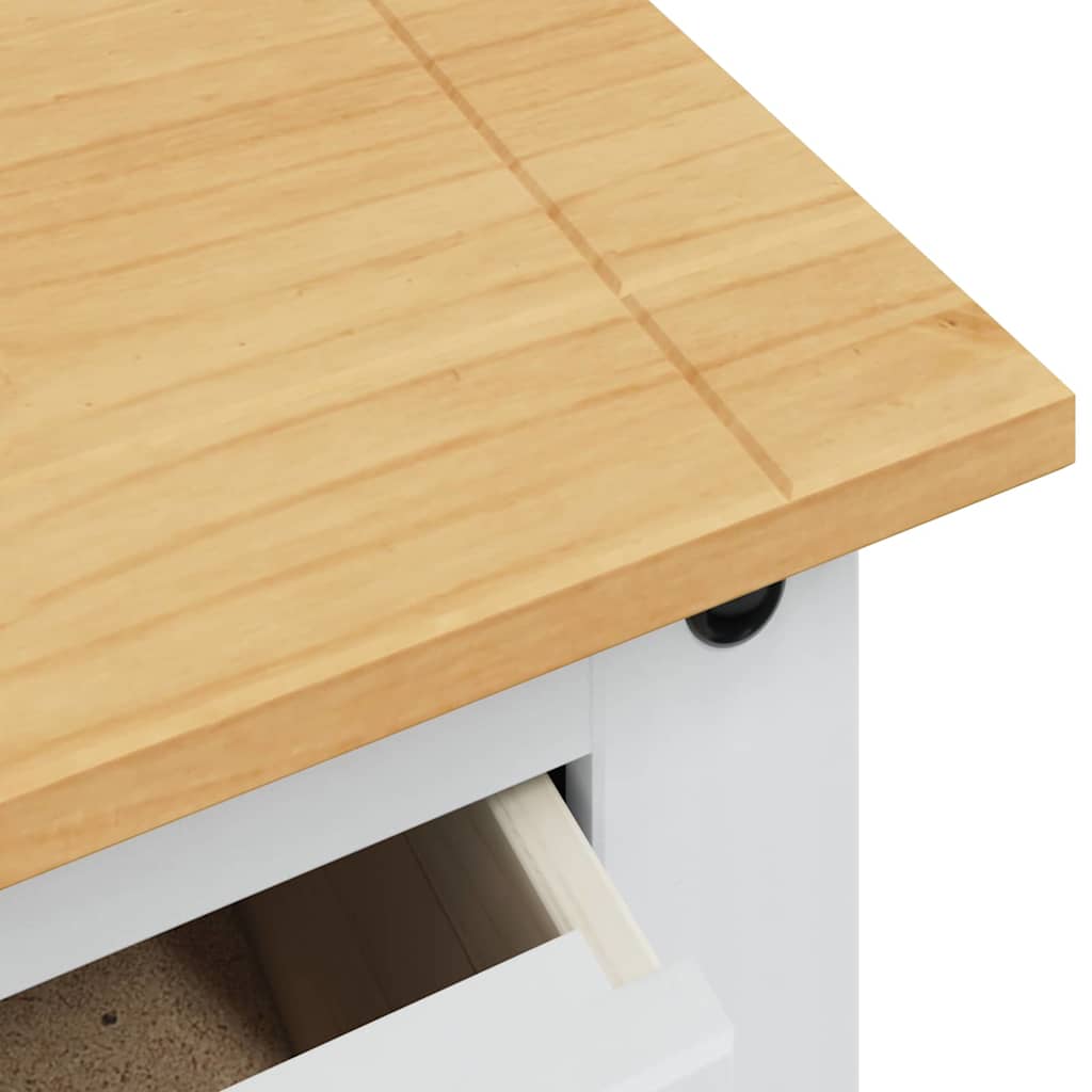 Storage Chests Corona White 92 x 48 x 114 cm Solid Pine Wood