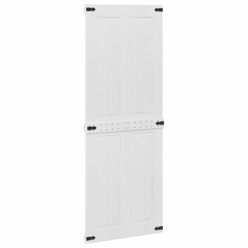 Barn Door Corona White 80 x 210 cm Solid Pine Wood