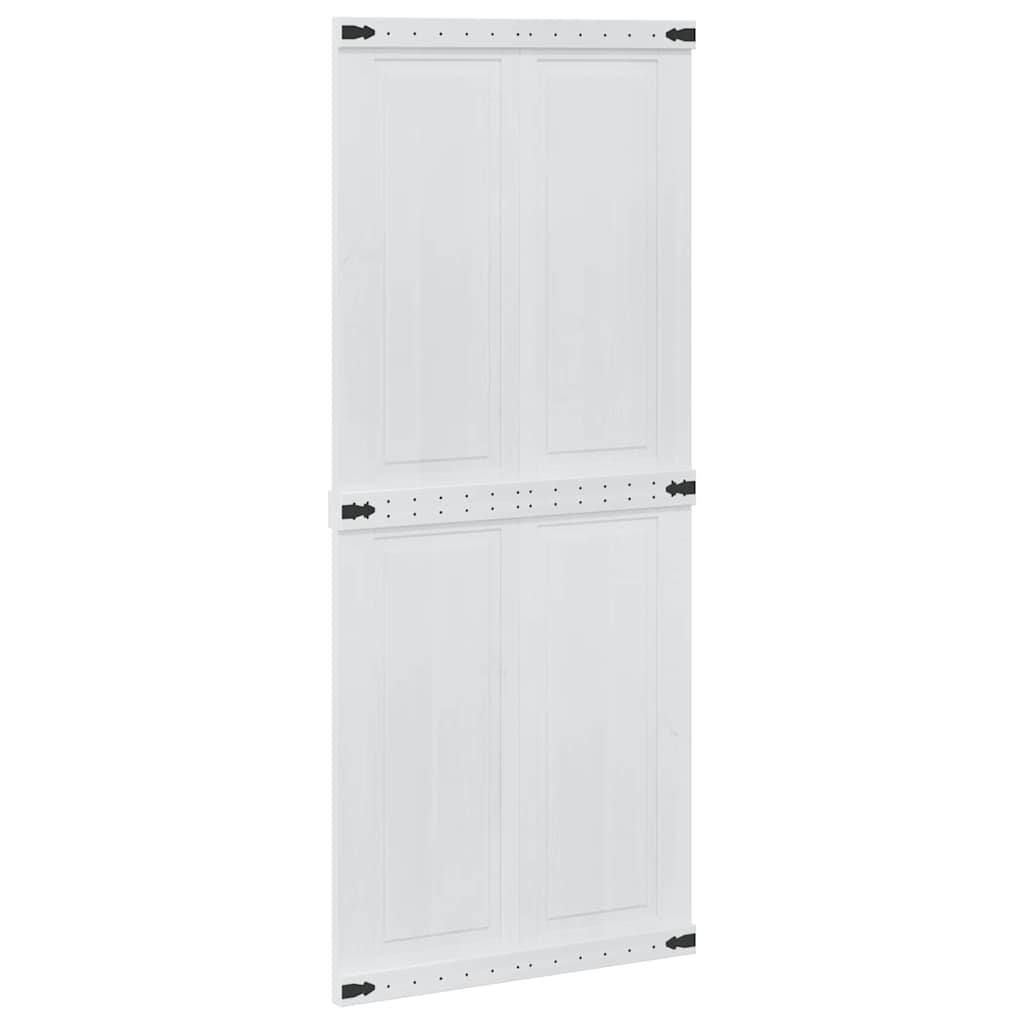 Barn Door Corona White 90 x 210 cm Solid Pine Wood