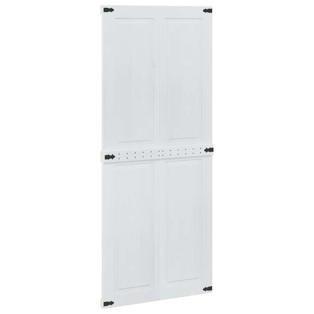 Barn Door Corona White 90 x 210 cm Solid Pine Wood