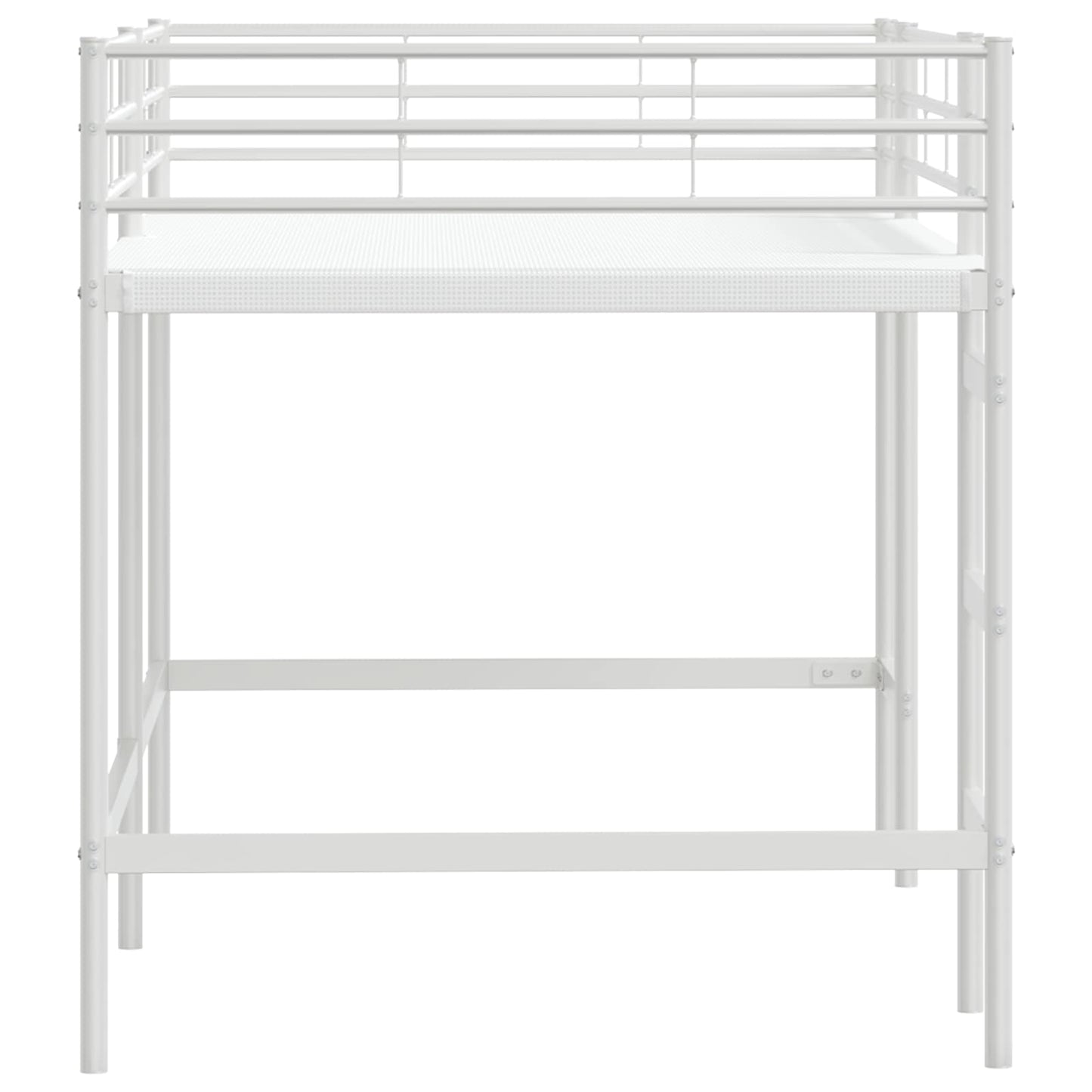 Kids'Loft Bed Frame White 79.5 x 200 cm Steel