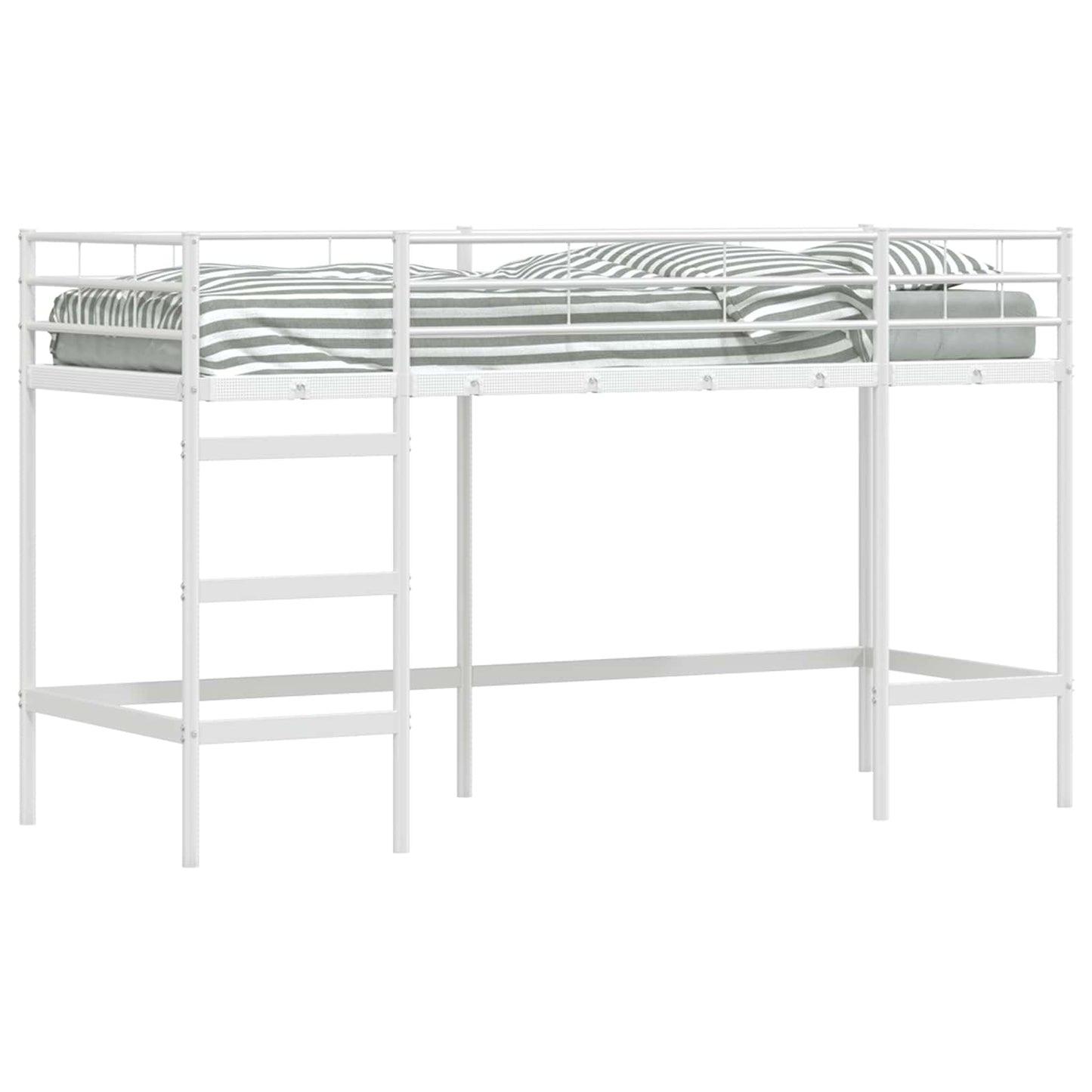 Kids'Loft Bed Frame White 90 x 190 cm Steel
