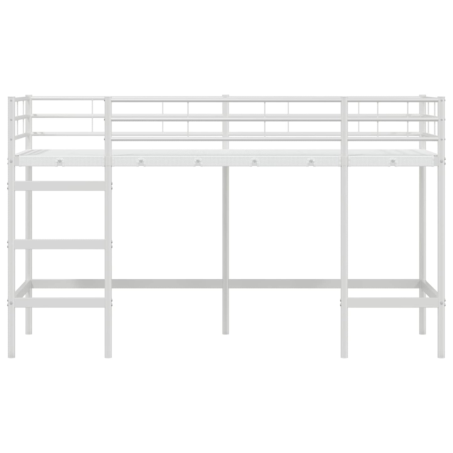 Kids'Loft Bed Frame White 90 x 190 cm Steel