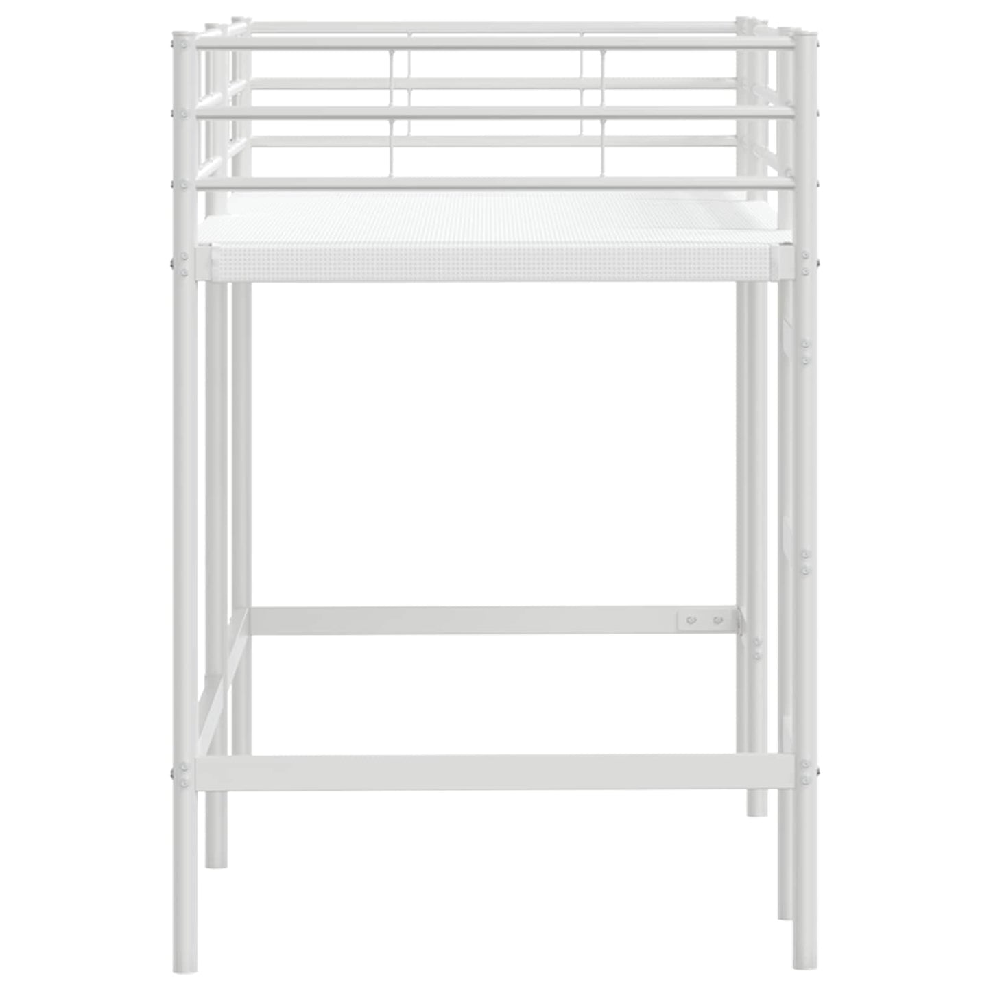 Kids'Loft Bed Frame White 90 x 190 cm Steel