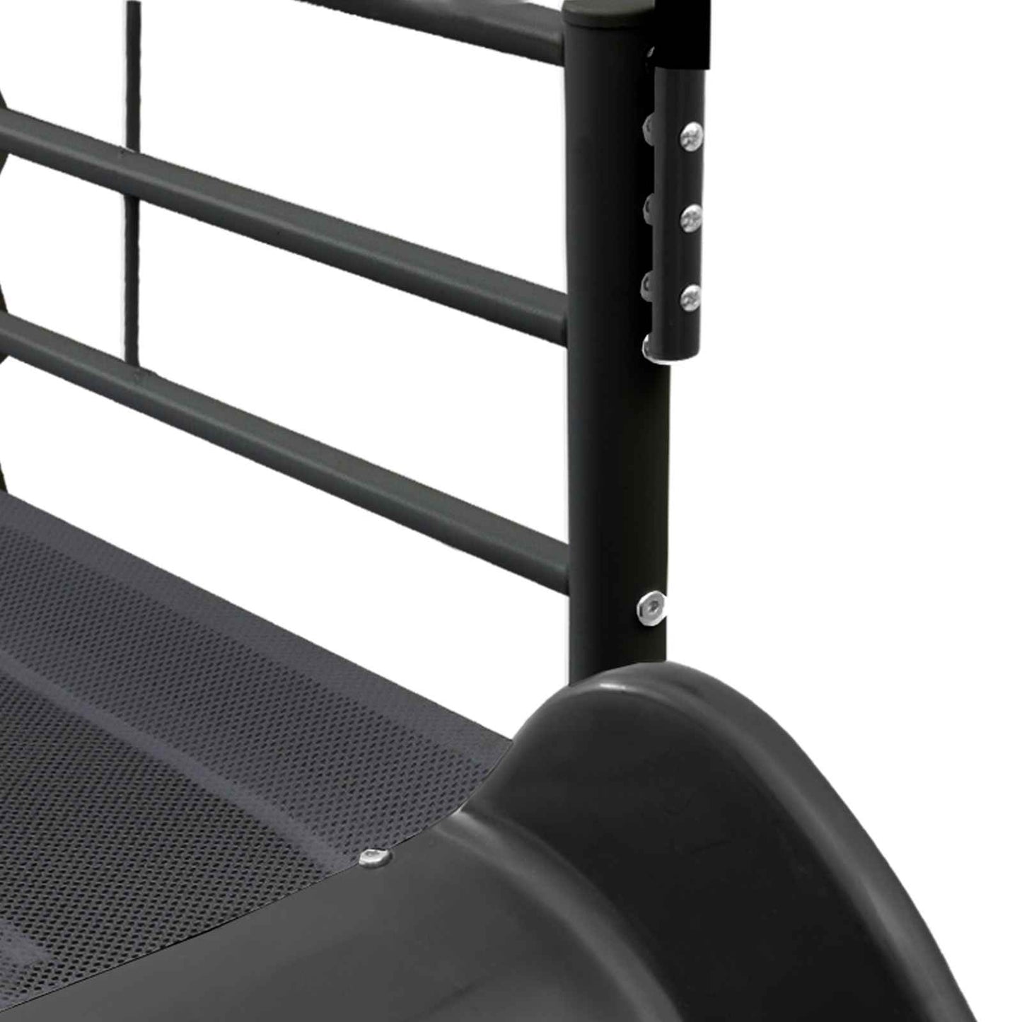 Kids'Loft Bed Frame with Slide Black and Anthracite