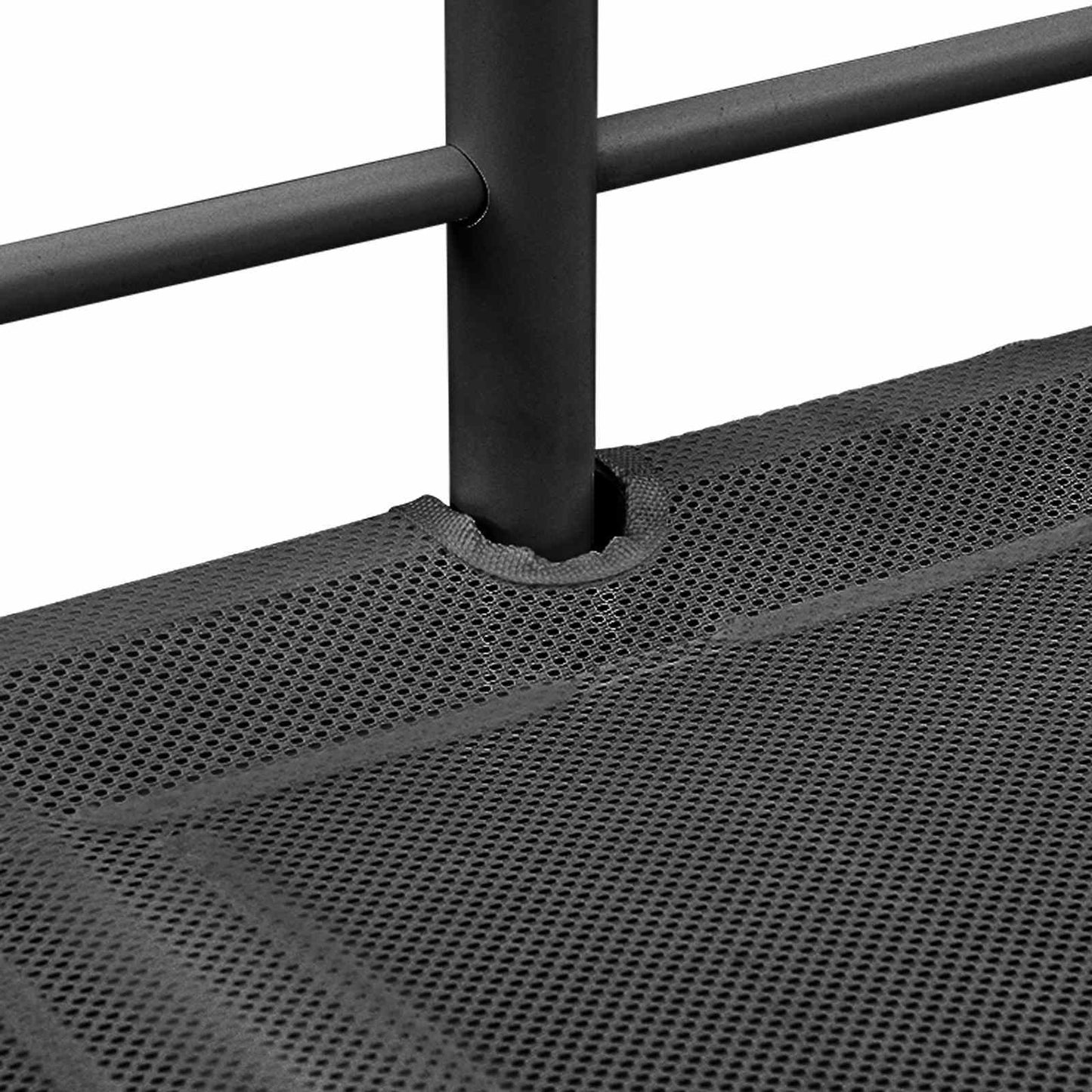 Kids'Loft Bed Frame with Slide Black and Anthracite