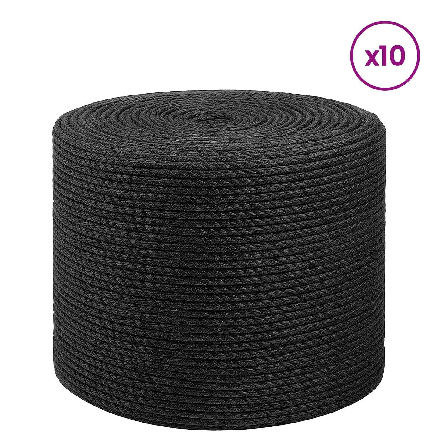 Jute Twine 10 pcs 2 Black 100% Tossa jute