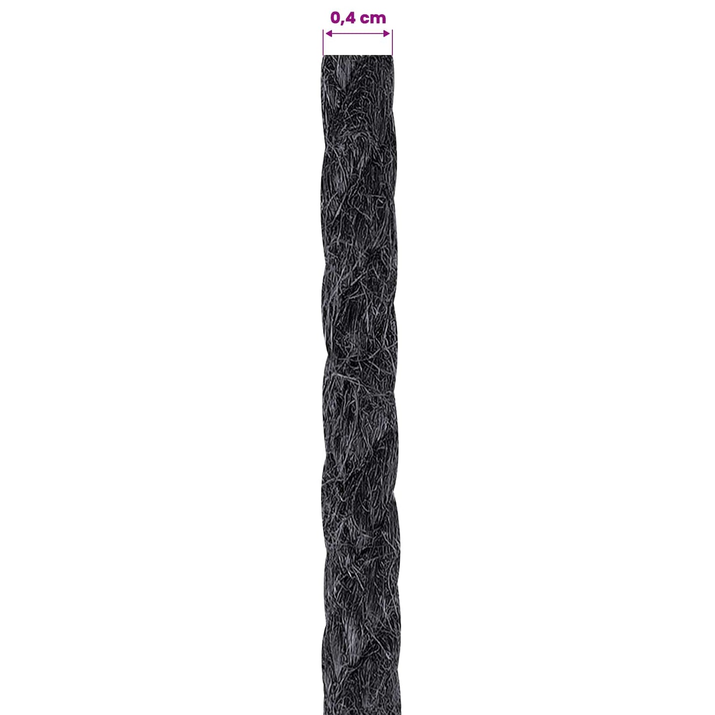 Jute Twine 4 Black 100% Tossa jute