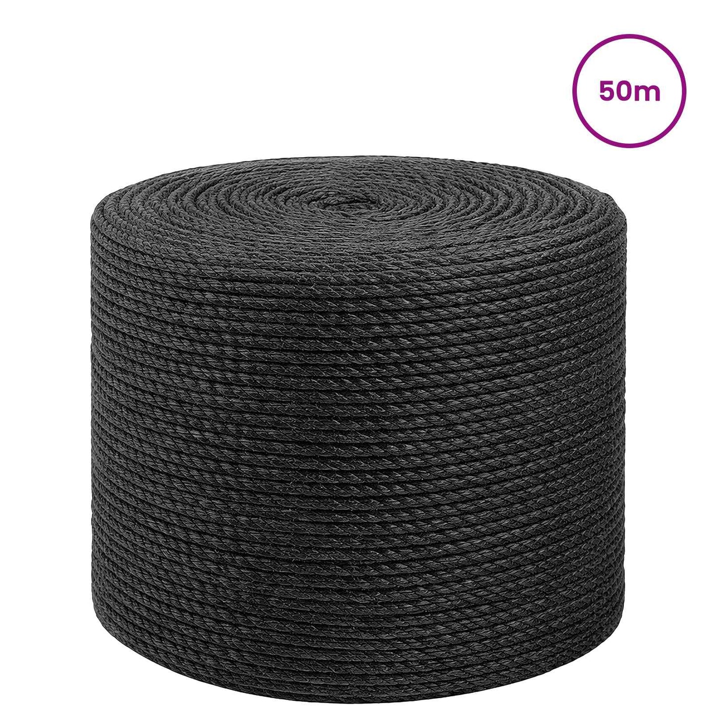 Jute Rope 6 mm Black 100% Tossa jute