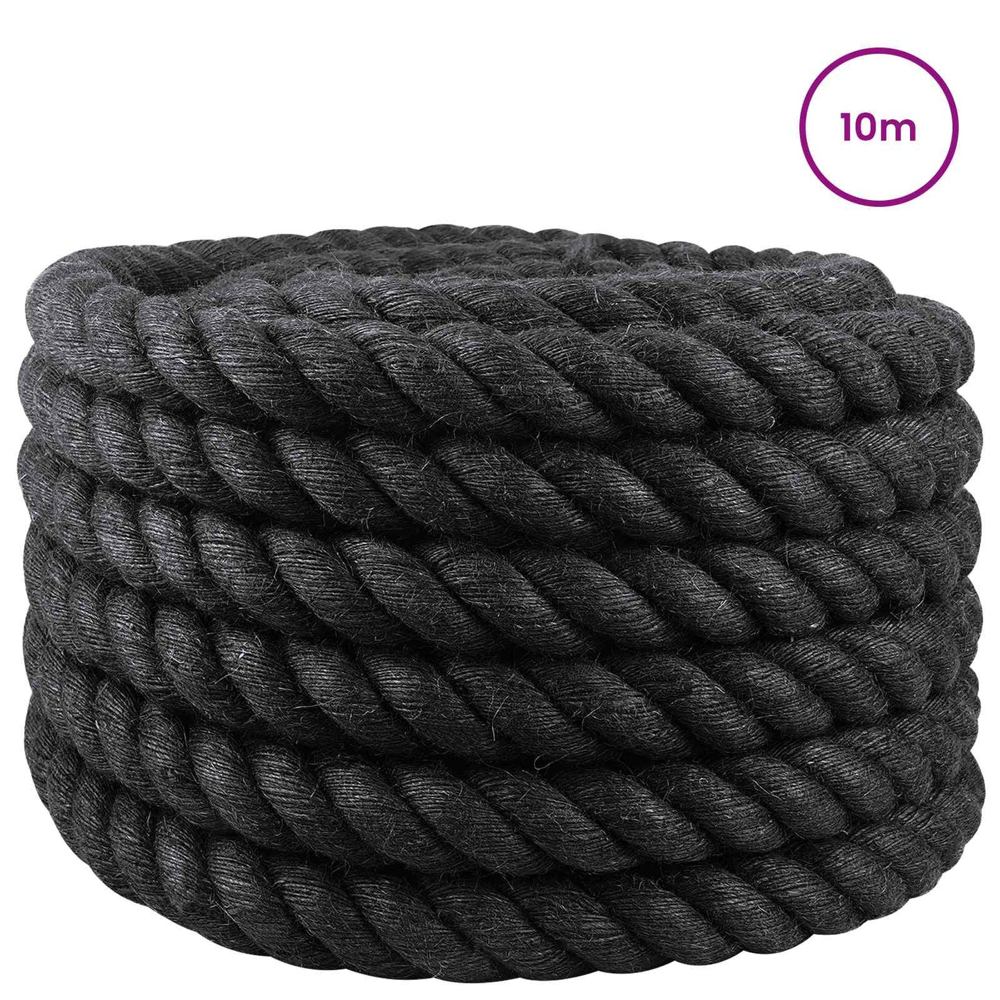 Jute Rope 36 Black 100% Tossa jute