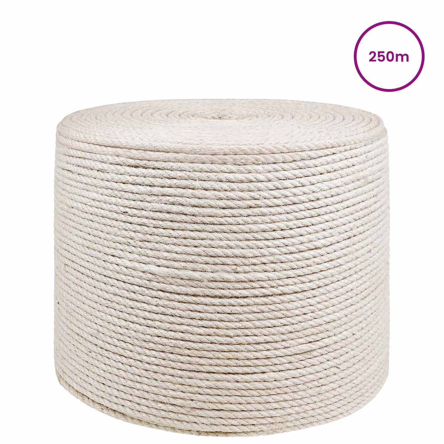 Jute Twine 4 White 100% Tossa jute
