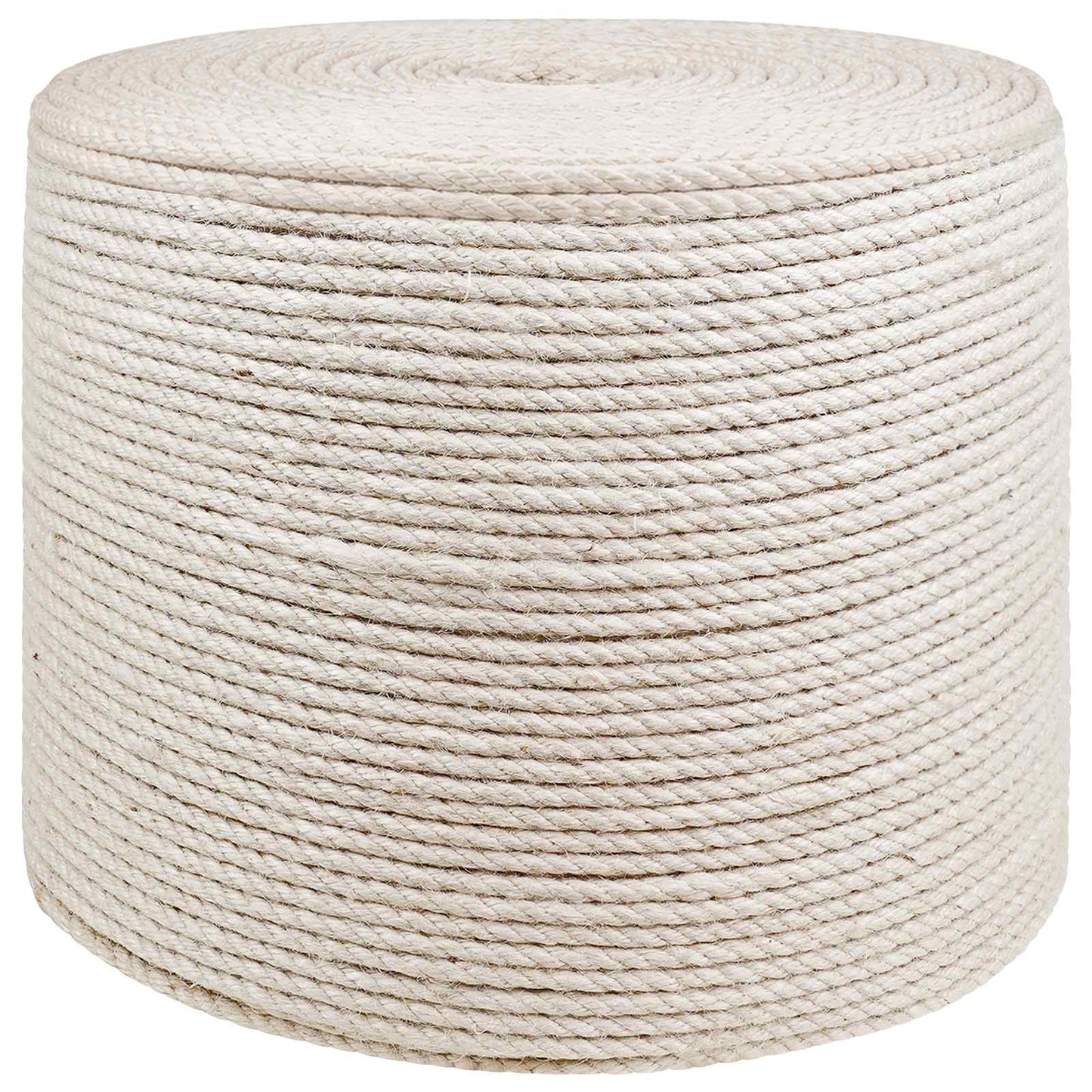 Jute Rope 6 mm White 100% Tossa jute