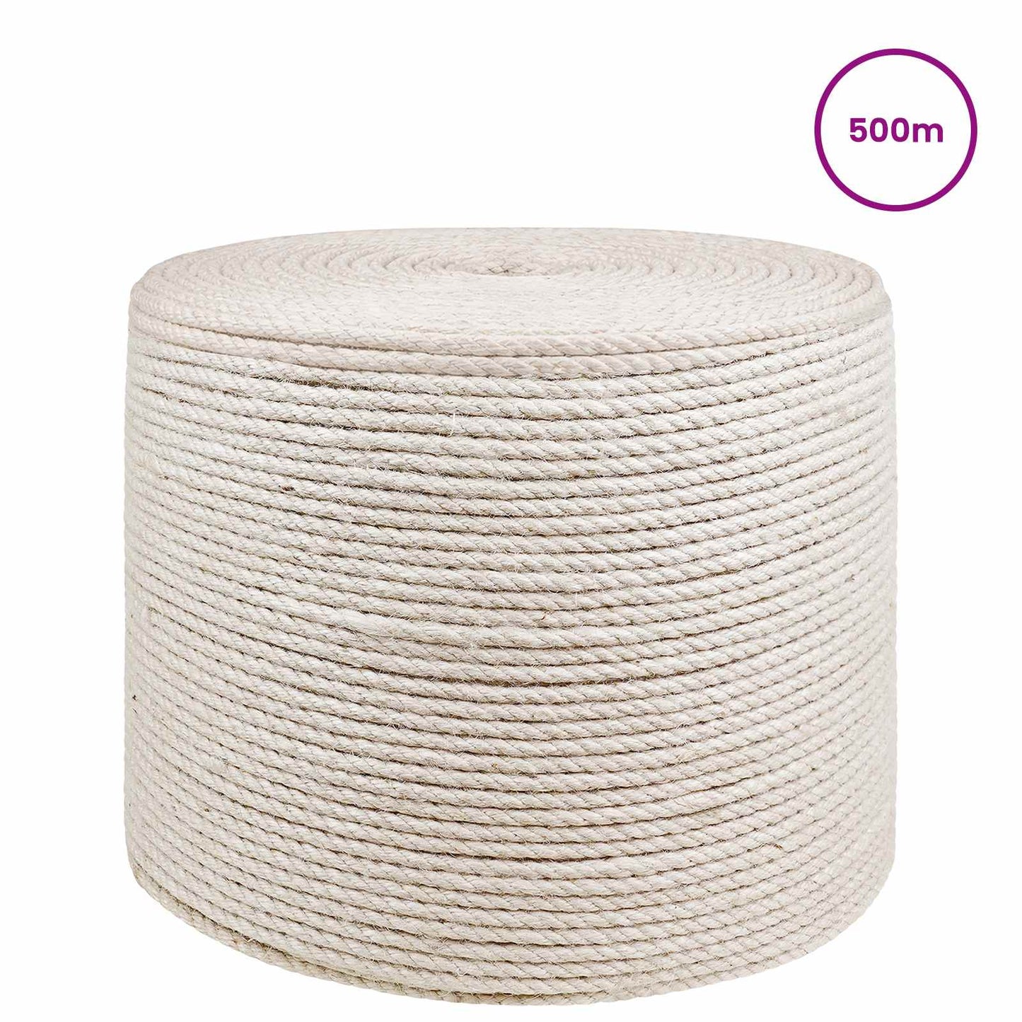 Jute Rope 6 White 100% Tossa jute