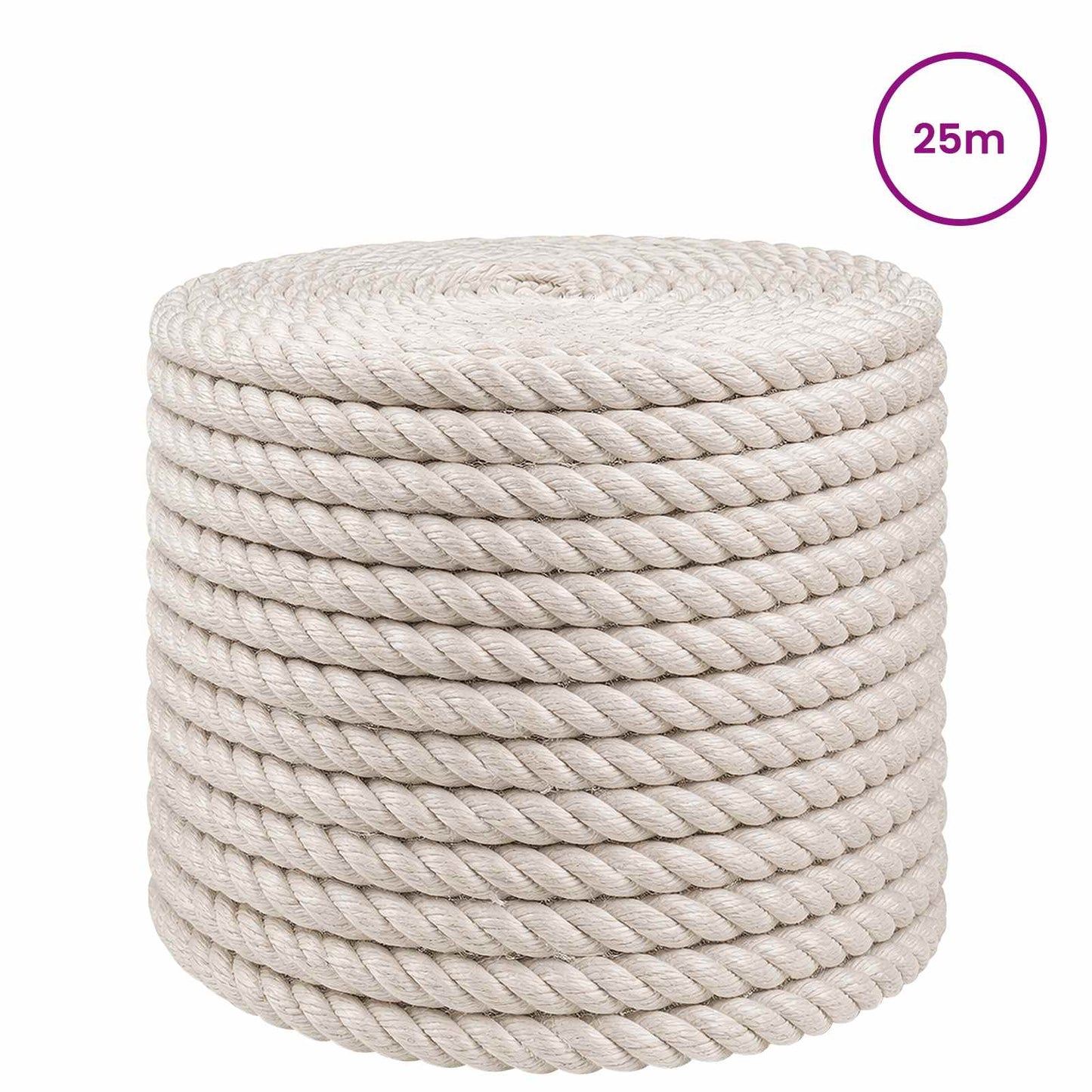 Jute Rope 10 White 100% Tossa jute