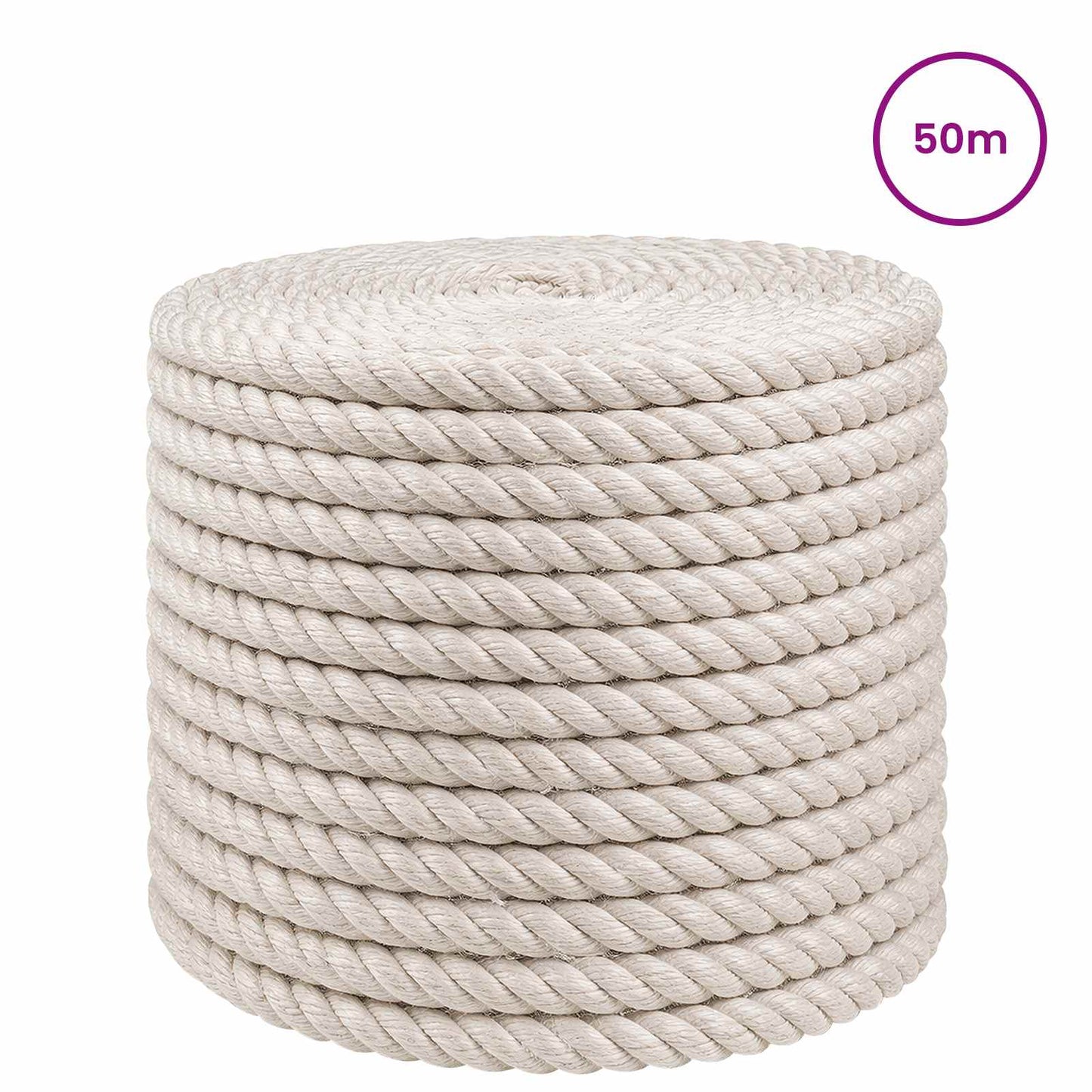 Jute Rope 10 White 100% Tossa jute