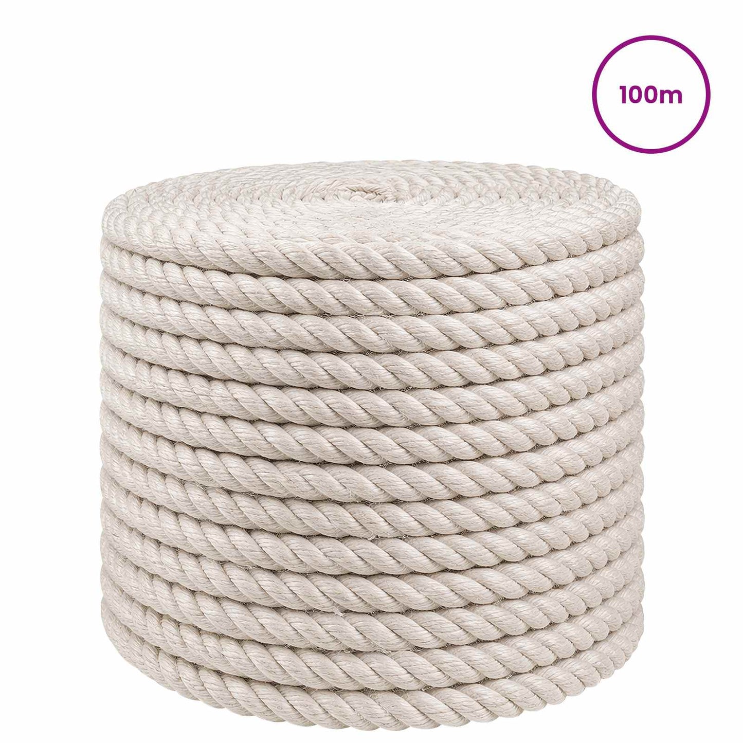 Jute Rope 10 White 100% Tossa jute