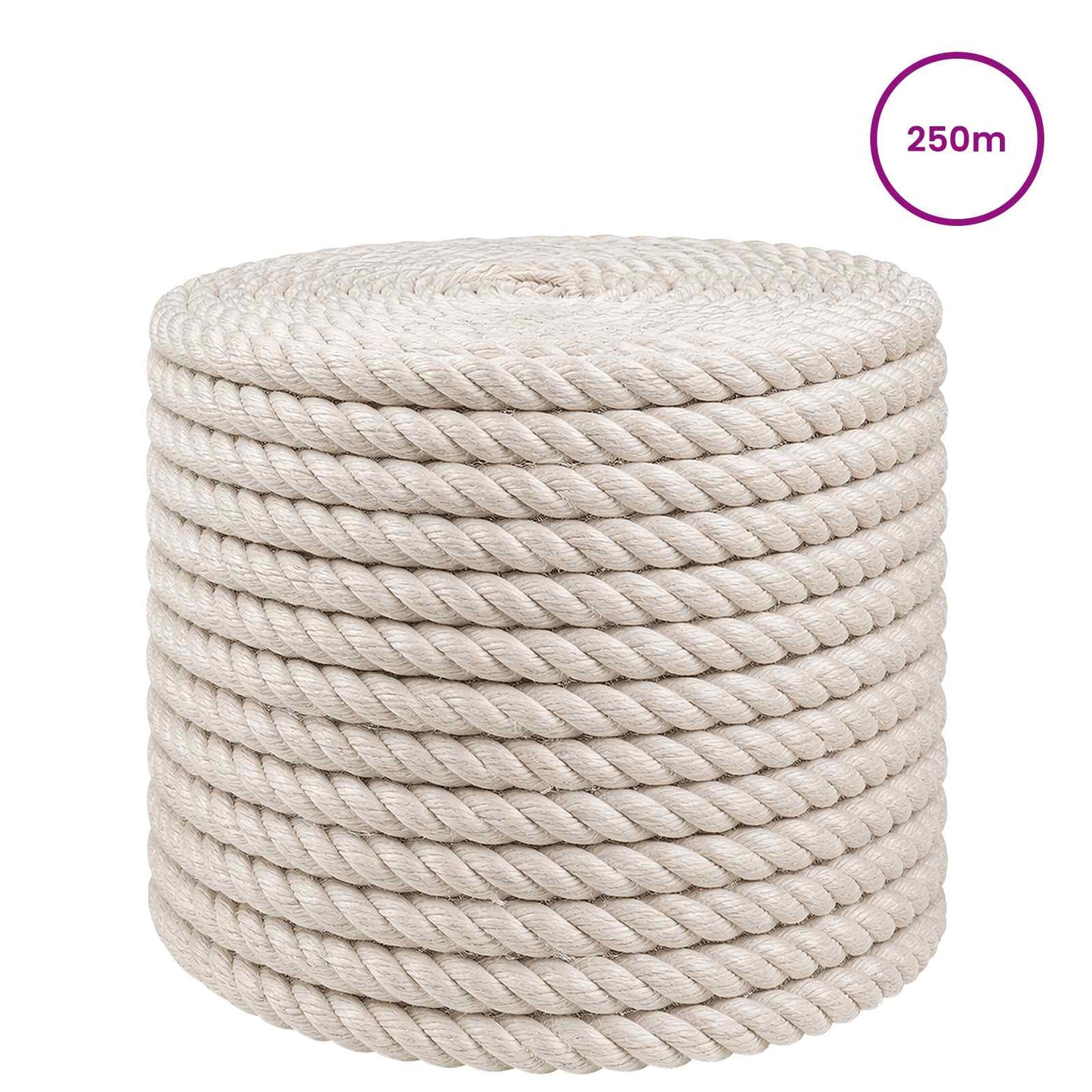 Jute Rope 14 White 100% Tossa jute