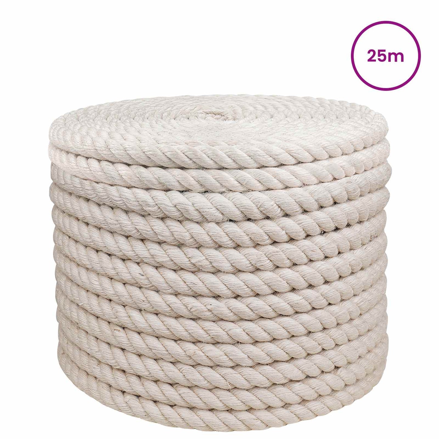 Jute Rope 16 White 100% Tossa jute