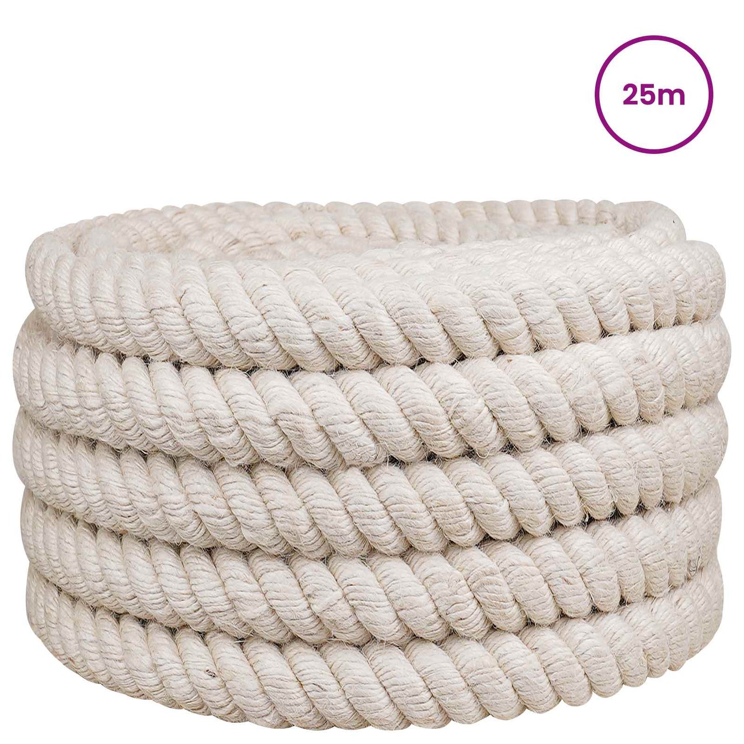 Jute Rope 30 White 100% Tossa jute