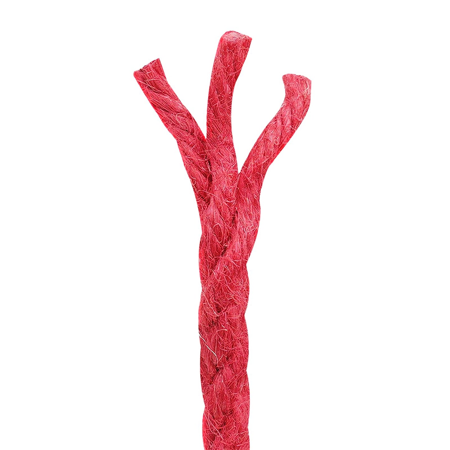 4 mm Red 100% Tossa jute