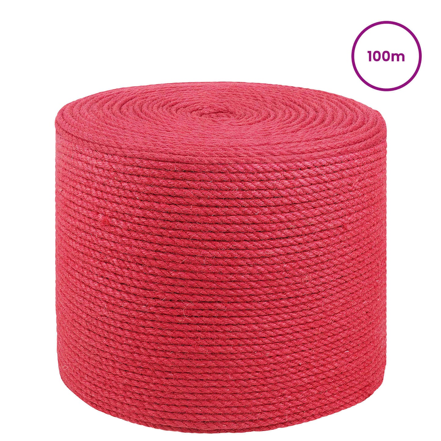 Jute Rope Red 100% Tossa jute