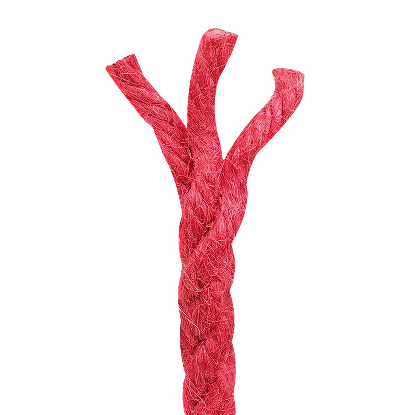 Jute Rope 8 mm Red 100% Tossa jute