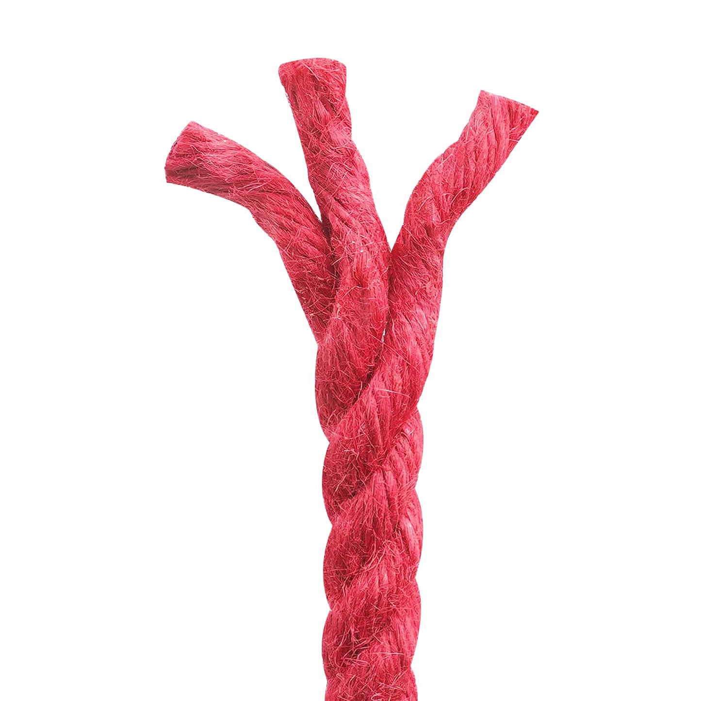 Jute Rope 10 mm Red 100% Tossa jute