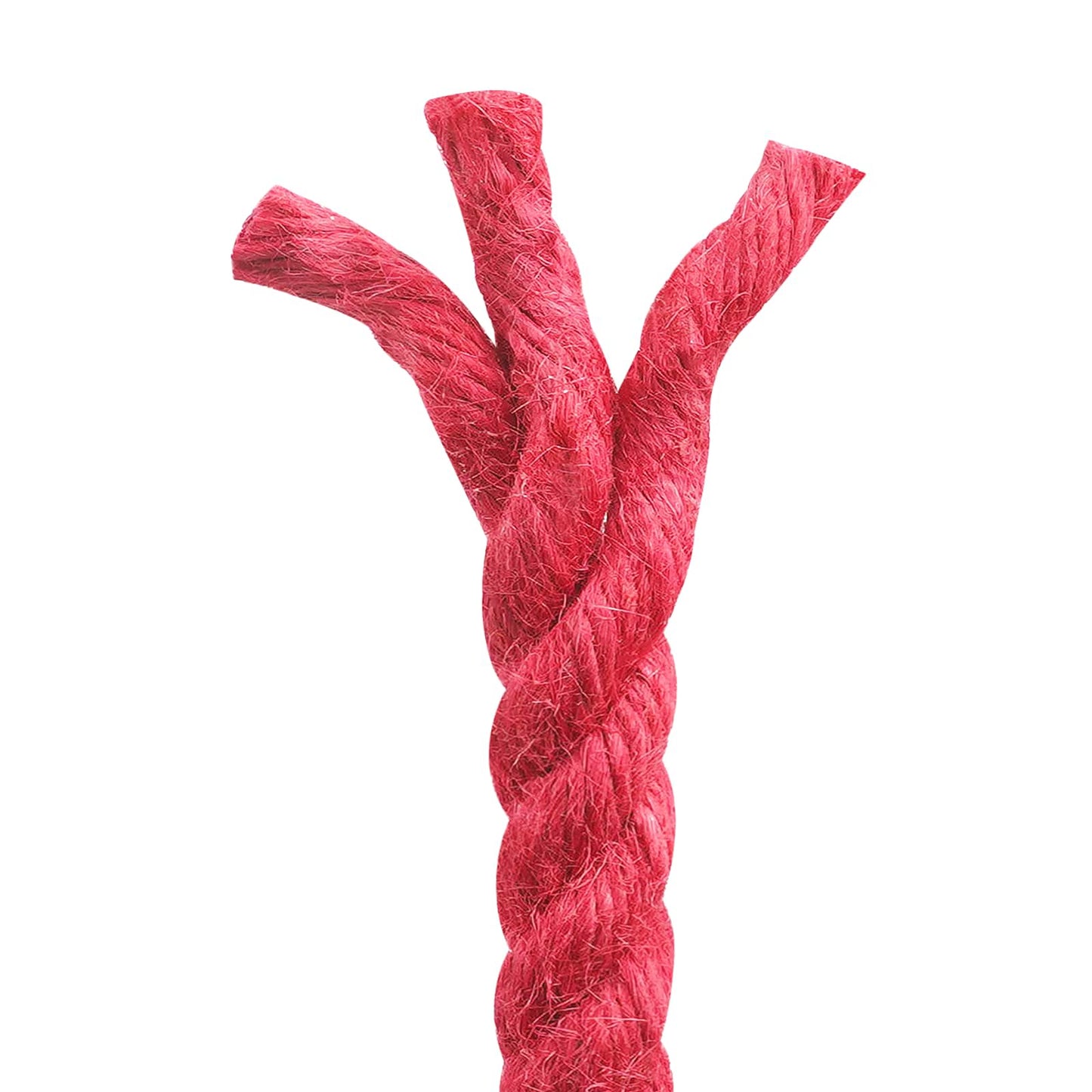 Jute Rope 12 mm Red 100% Tossa jute