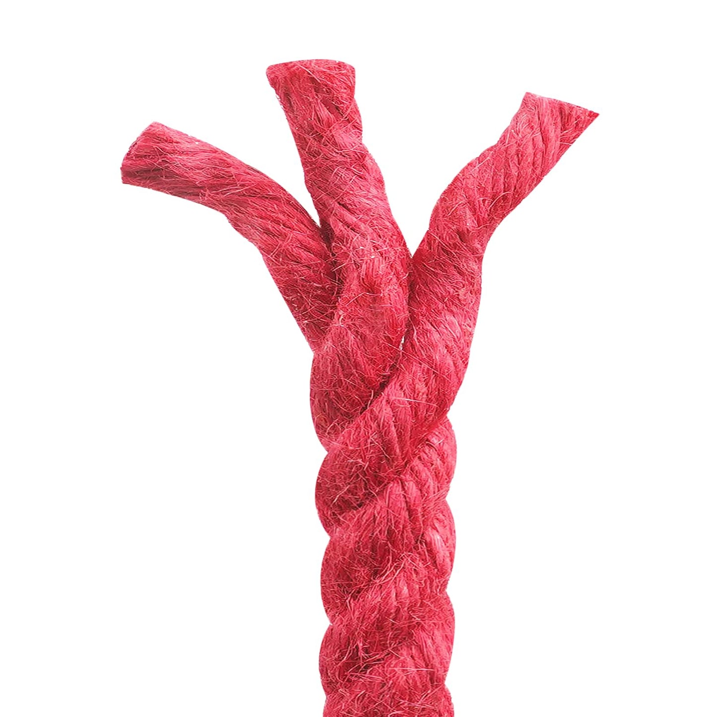 Jute Rope 14 mm Red 100% Tossa jute