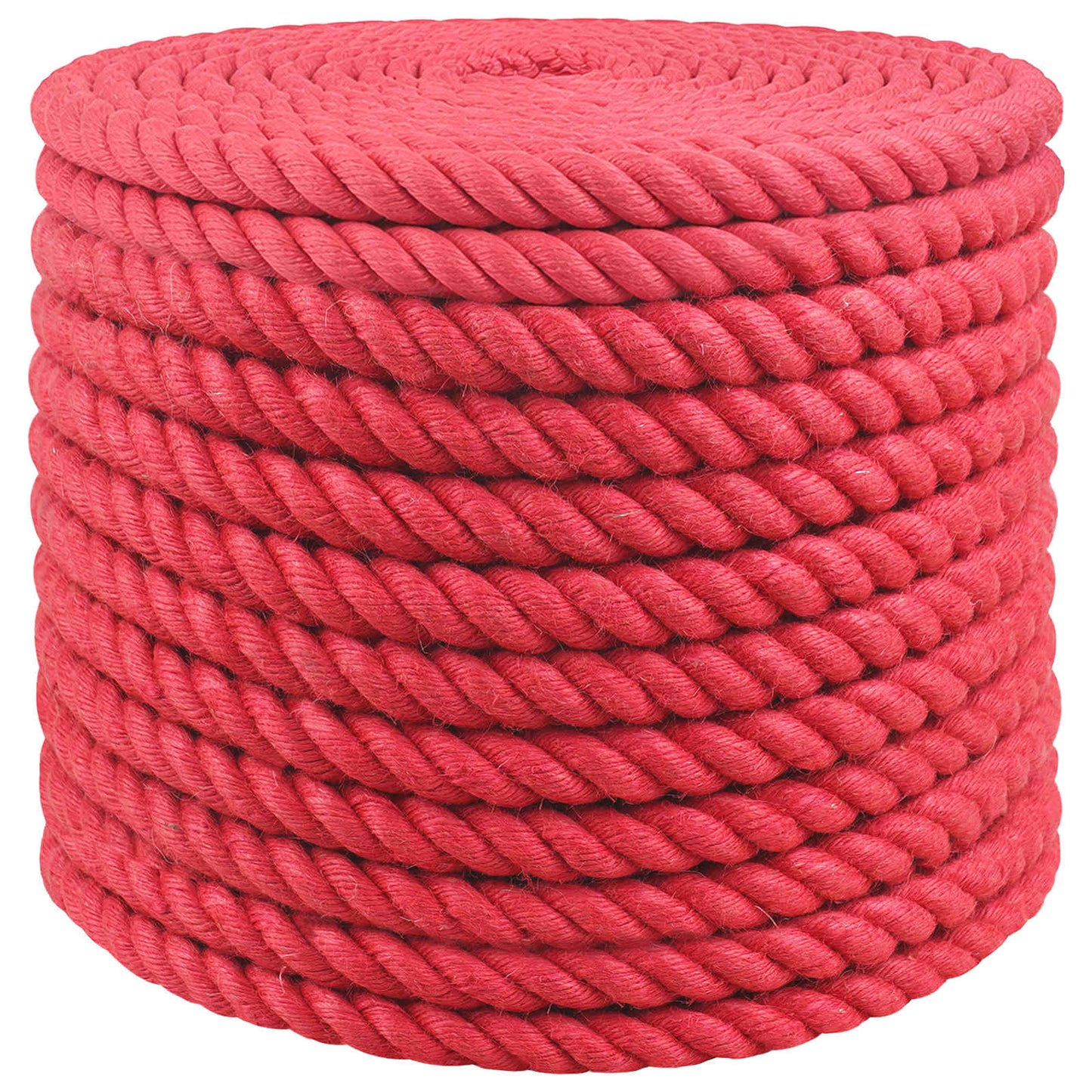 Jute Rope 20 mm Red 100% Tossa jute