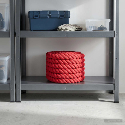 Jute Rope 40 mm Red 100% Tossa jute