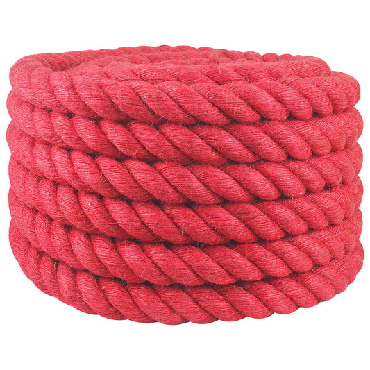 Jute Rope 36 mm Red 100% Tossa jute