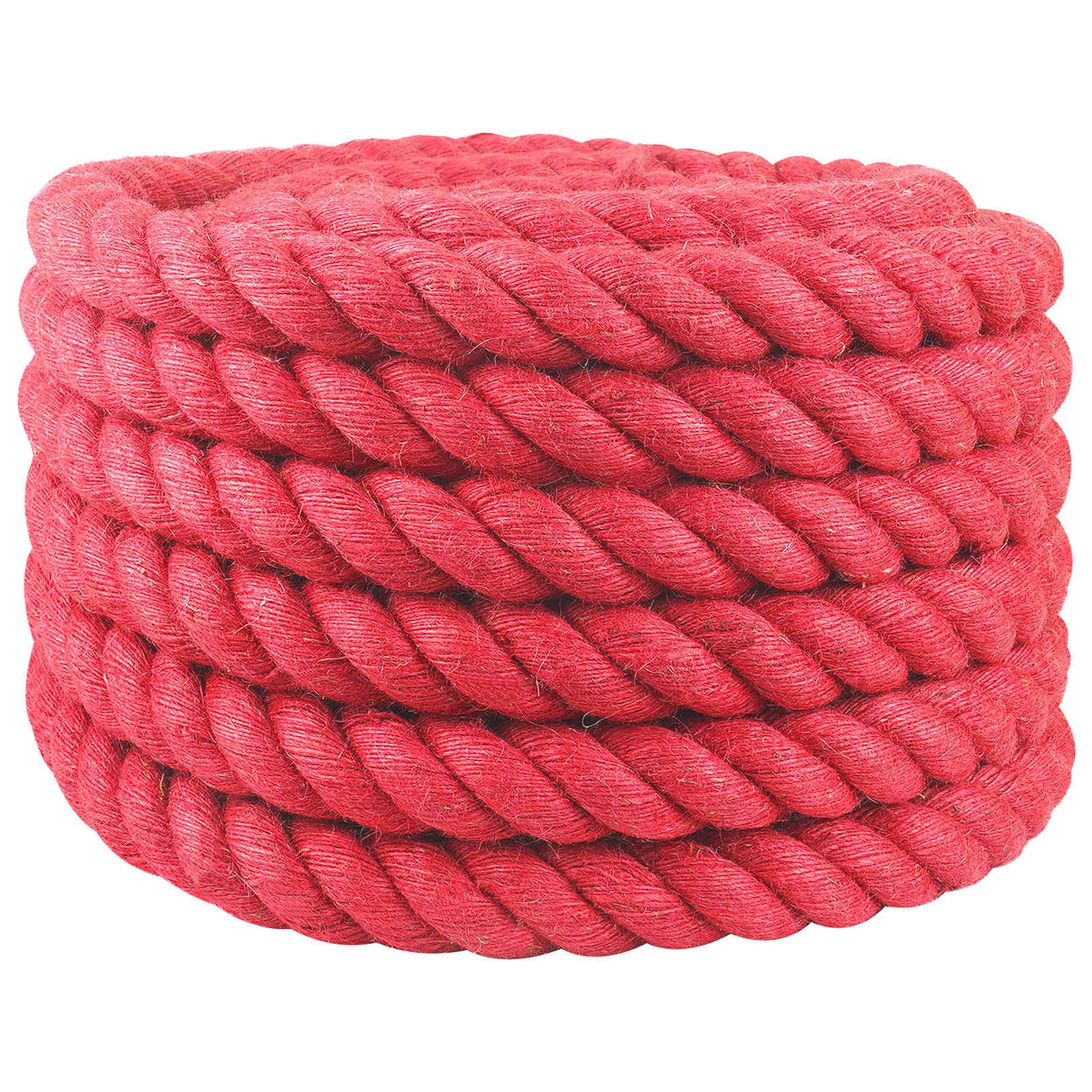 Jute Rope 40 mm Red 100% Tossa jute